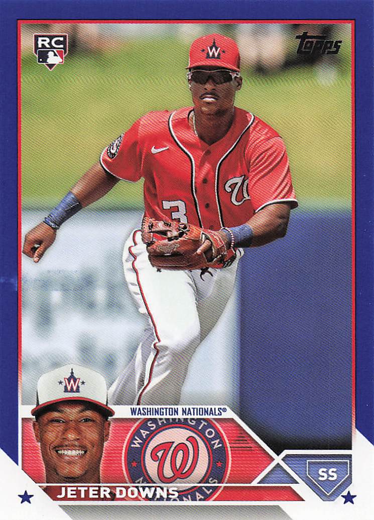 2023 Topps Update Baseball Royal Blue Jeter Downs #US145