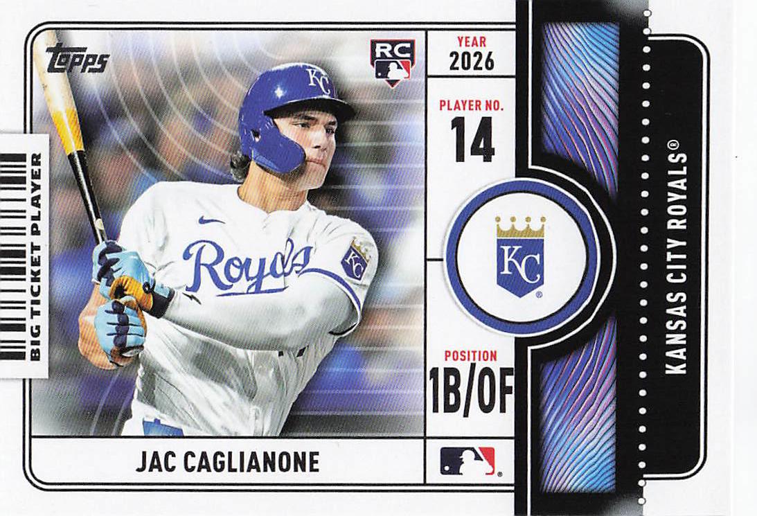 2026 Topps Baseball Big Ticket Players Jac Caglianone #BTP-22