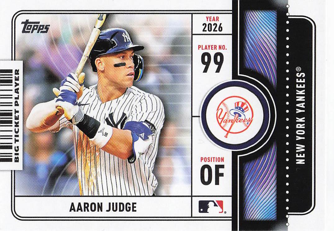 2026 Topps Baseball Big Ticket Players Aaron Judge #BTP-18