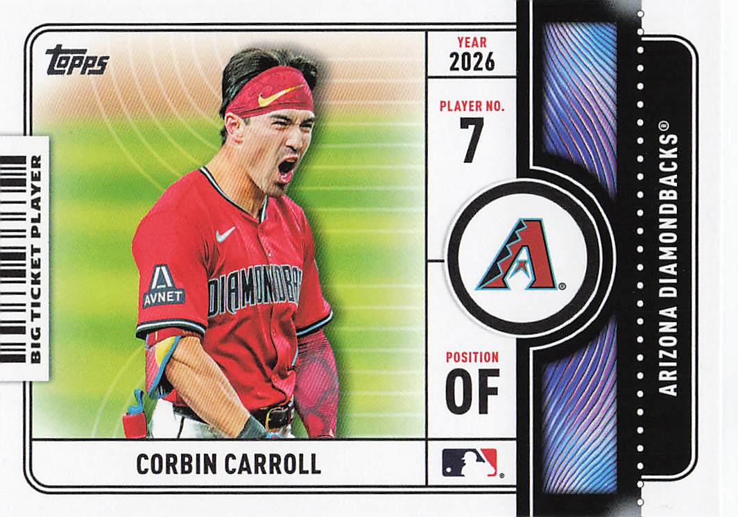 2026 Topps Baseball Big Ticket Players Corbin Carroll #BTP-6