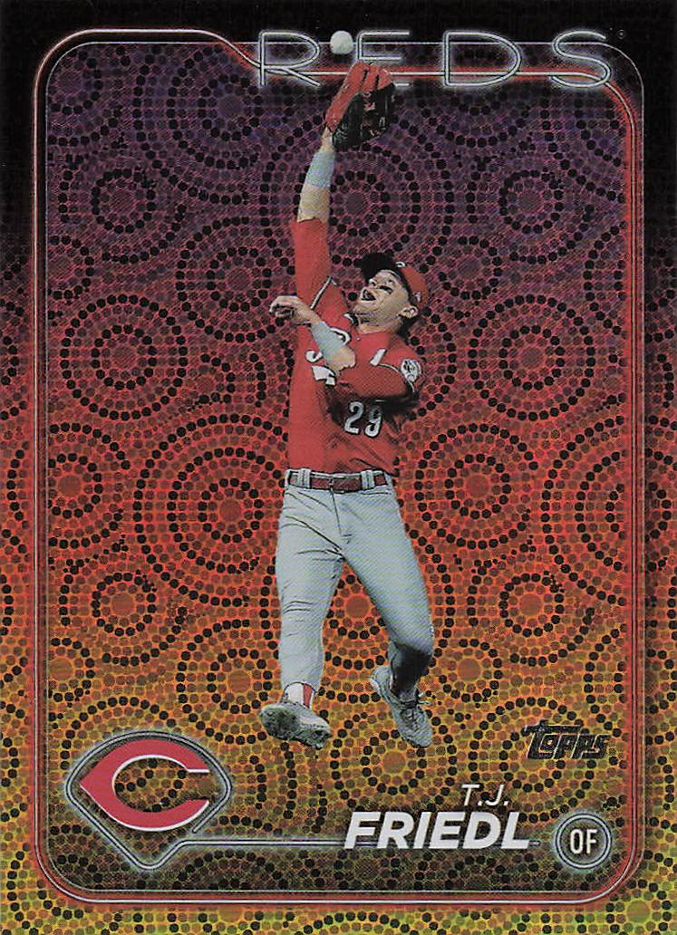 2024 Topps Baseball Holiday T.J. Friedl #534