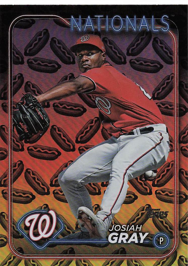 2024 Topps Baseball Holiday Hot Dogs Josiah Gray #402