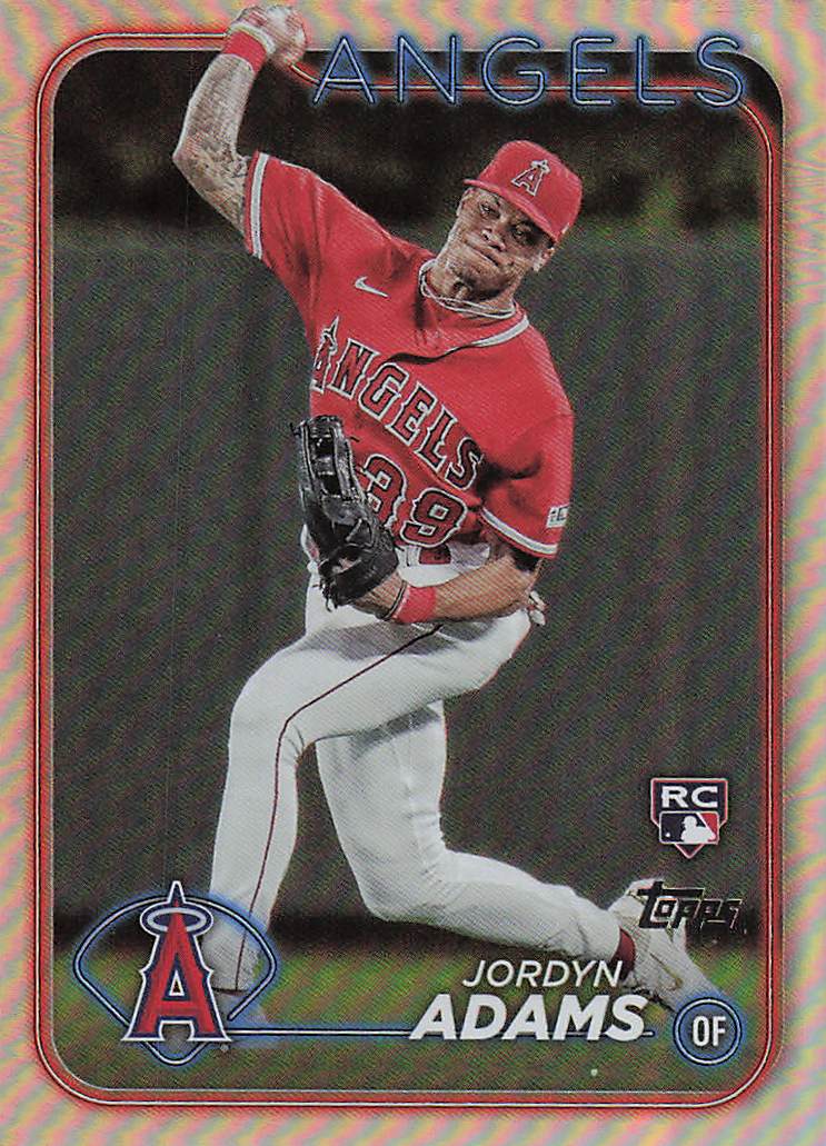2024 Topps Baseball Rainbow Foil Jordyn Adams #470 Rookie