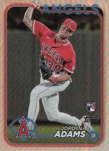 2024 Topps Baseball Rainbow Foil Jordyn Adams #470 Rookie