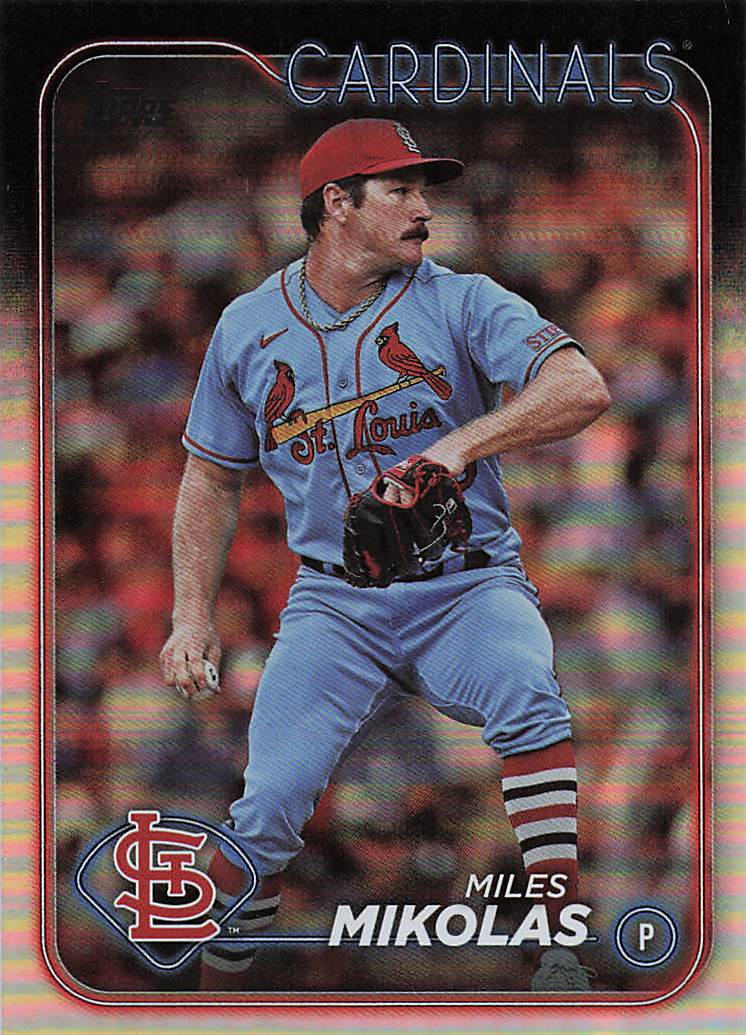 2024 Topps Baseball Rainbow Foil Miles Mikolas #287