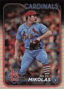 2024 Topps Baseball Rainbow Foil Miles Mikolas #287