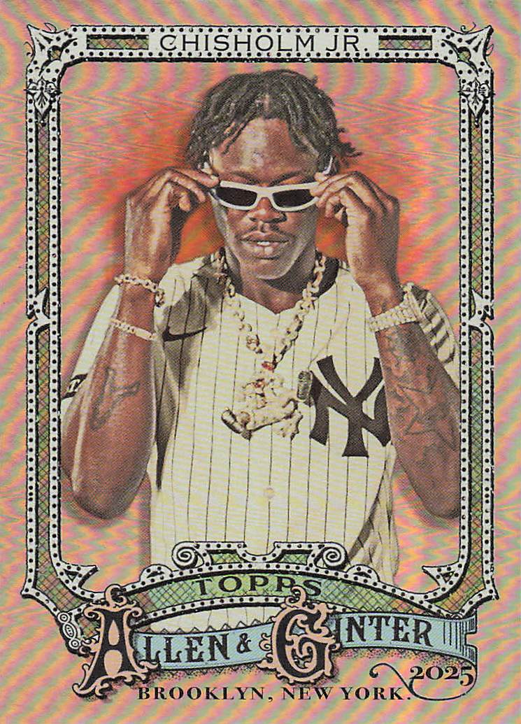 2025 Topps Allen & Ginter Baseball Silver Portrait Jazz Chisholm Jr. #74