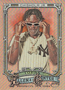 2025 Topps Allen & Ginter Baseball Silver Portrait Jazz Chisholm Jr. #74