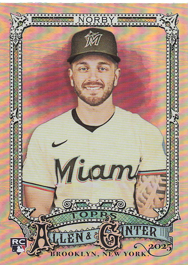 2025 Topps Allen & Ginter Baseball Silver Portrait Connor Norby #98 Rookie