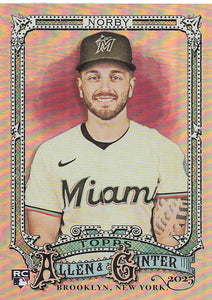 2025 Topps Allen & Ginter Baseball Silver Portrait Connor Norby #98 Rookie