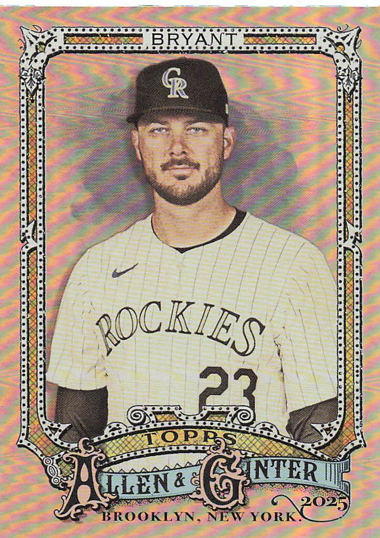 2025 Topps Allen & Ginter Baseball Silver Portrait Kris Bryant #49