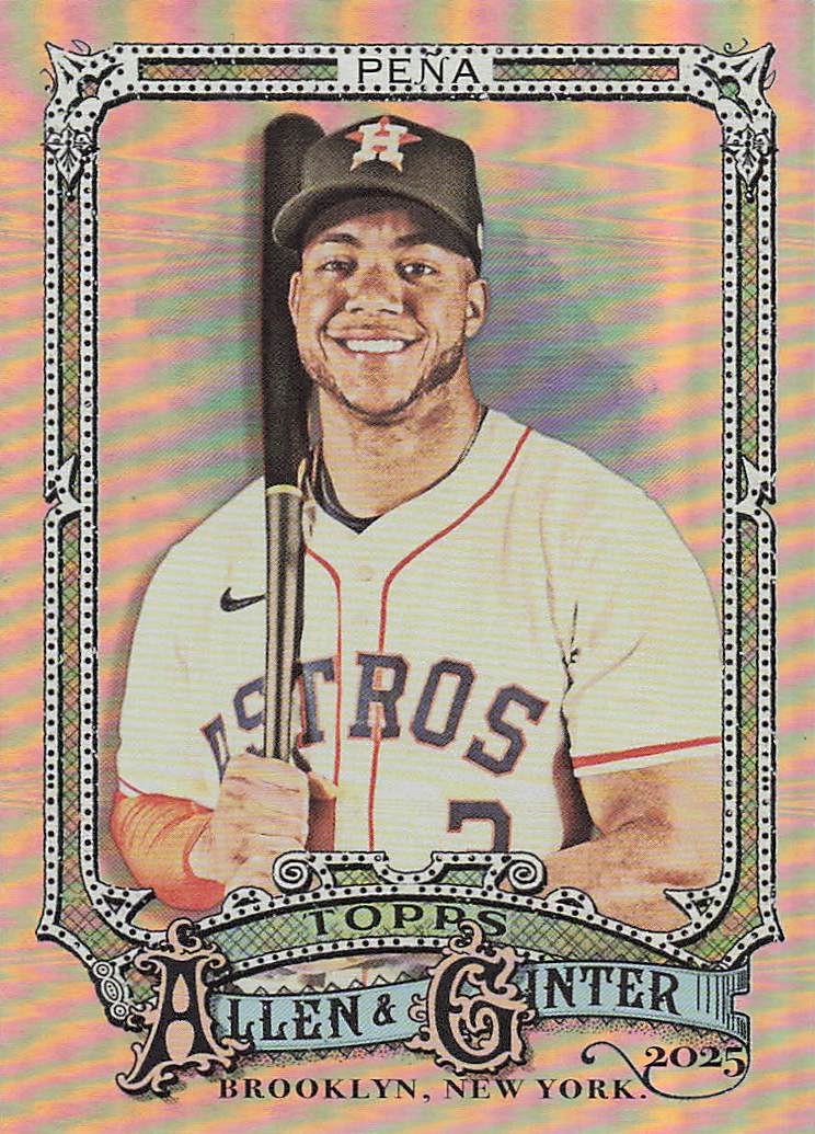 2025 Topps Allen & Ginter Baseball Silver Portrait Jeremy Peña #50