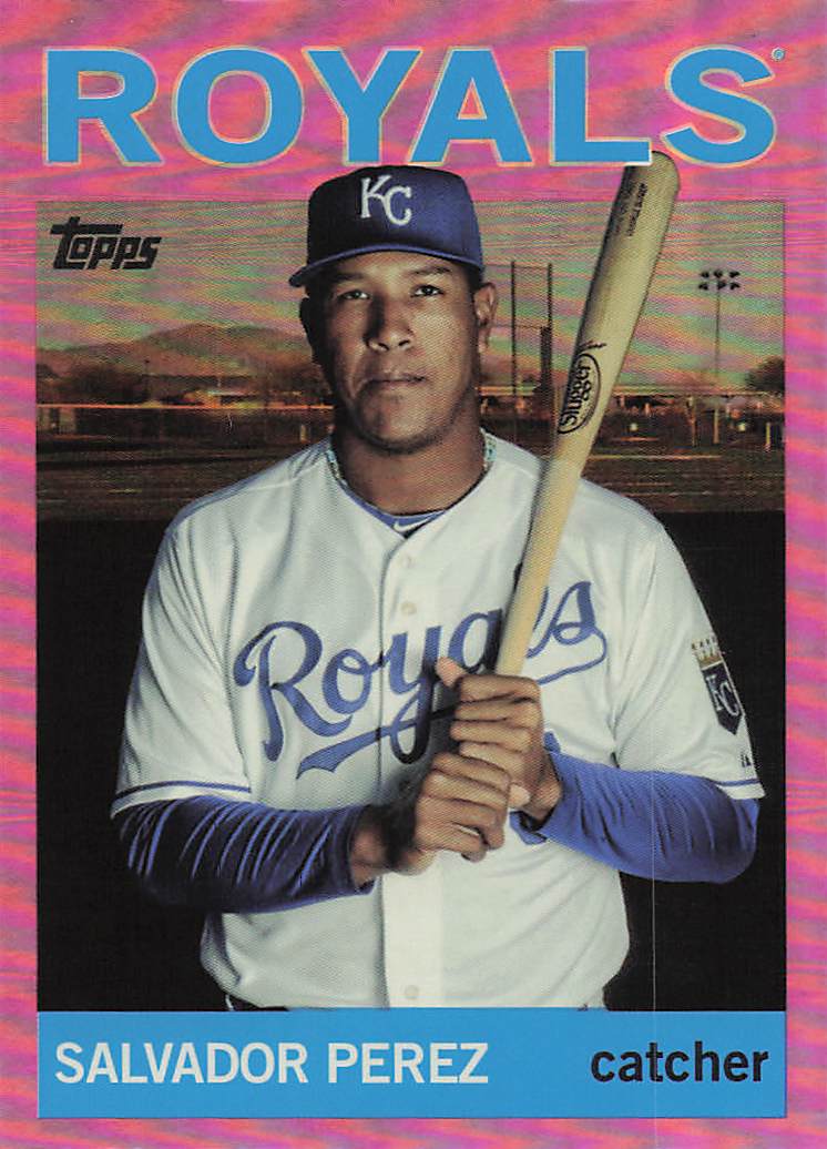 2025 Topps Archives Baseball Pink Foilboard Salvador Perez #47
