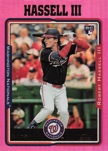 2025 Topps Archives Baseball Pink Foilboard Robert Hassell III #229 Rookie