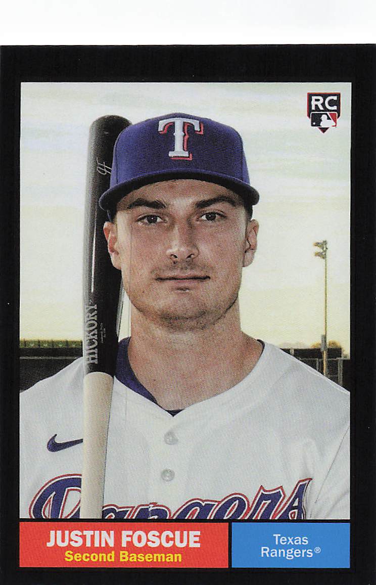 2024 Topps Archives Baseball Black Foilboard Justin Foscue #31