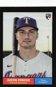 2024 Topps Archives Baseball Black Foilboard Justin Foscue #31