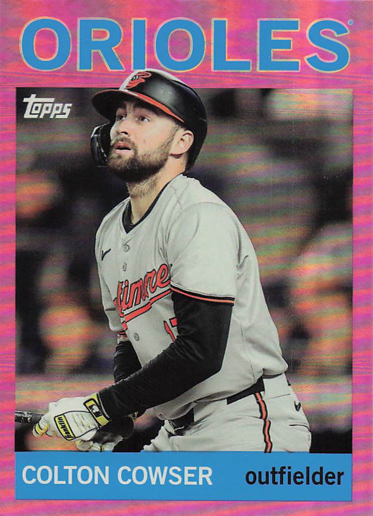 2025 Topps Archives Baseball Pink Foilboard Colton Cowser #32