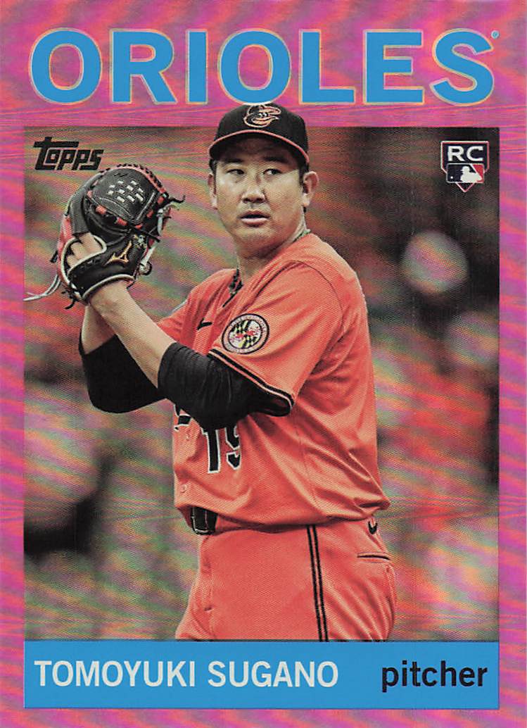 2025 Topps Archives Baseball Pink Foilboard Tomoyuki Sugano #25 Rookie