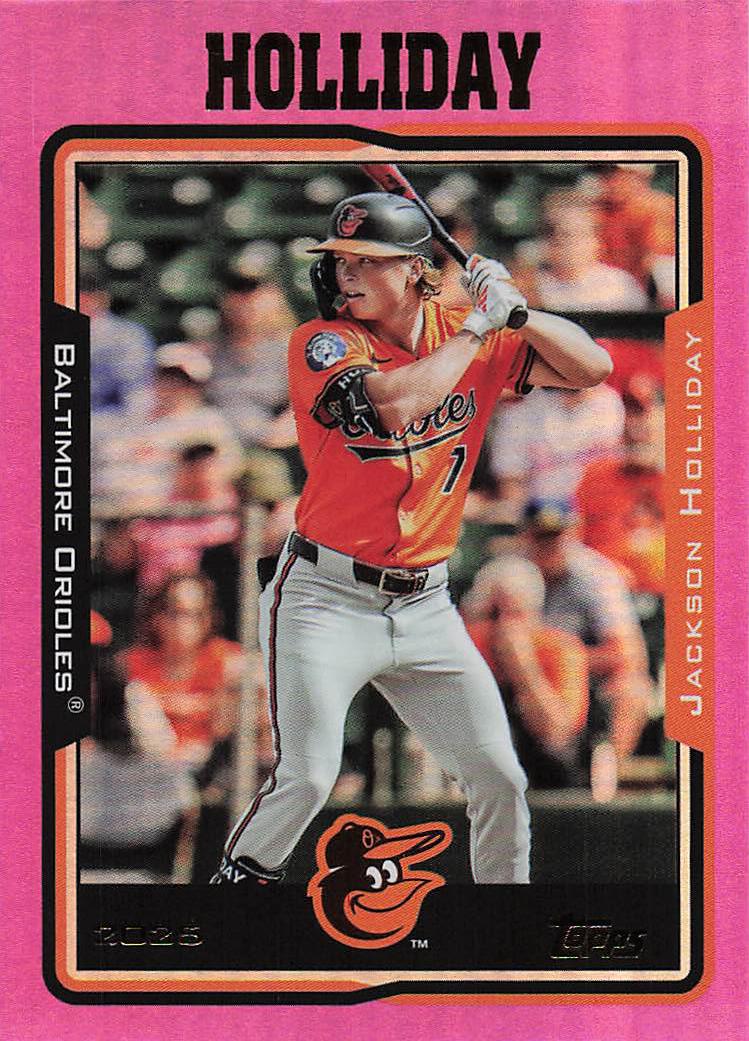 2025 Topps Archives Baseball Pink Foilboard Jackson Holliday #275