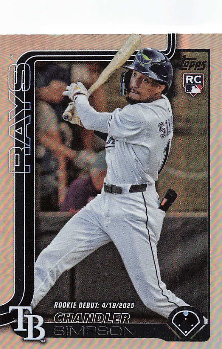 2025 Topps Update Baseball Rainbow Foil Chandler Simpson #US349