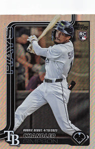 2025 Topps Update Baseball Rainbow Foil Chandler Simpson #US349