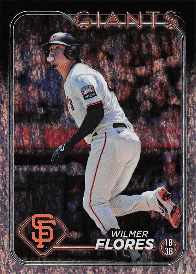 2024 Topps Baseball Silver Crackle Foil Wilmer Flores #234