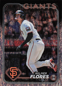 2024 Topps Baseball Silver Crackle Foil Wilmer Flores #234