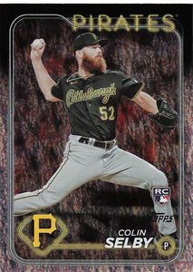 2024 Topps Baseball Rainbow Foil Colin Selby #668 Rookie