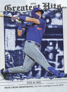 2026 Topps Baseball 2025 Greatest Hits Pete Crow-Armstrong #GH-1