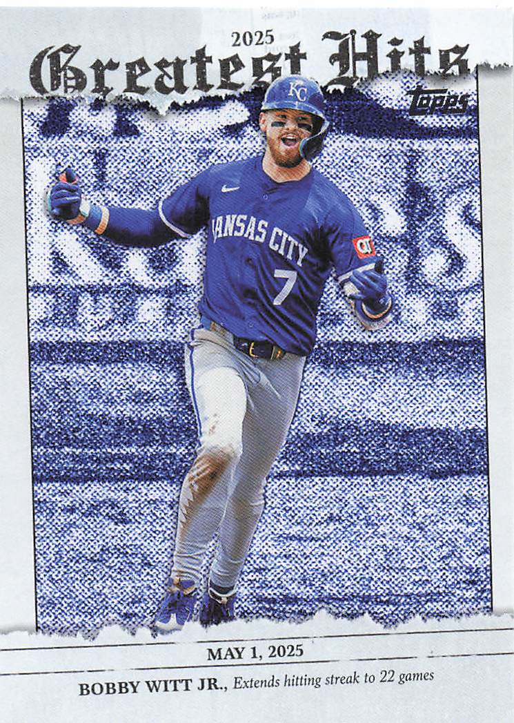 2026 Topps Baseball 2025 Greatest Hits Bobby Witt Jr. #GH-18