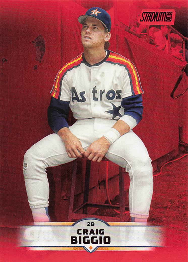 2025 Stadium Club Baseball Red Foil Craig Biggio #89