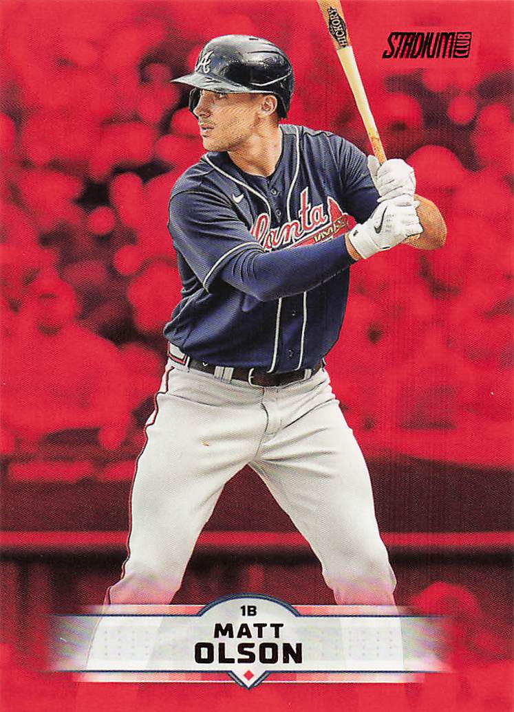 2025 Stadium Club Baseball Red Foil Matt Olson #5
