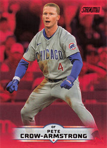2025 Stadium Club Baseball Red Foil Pete Crow-Armstrong #86
