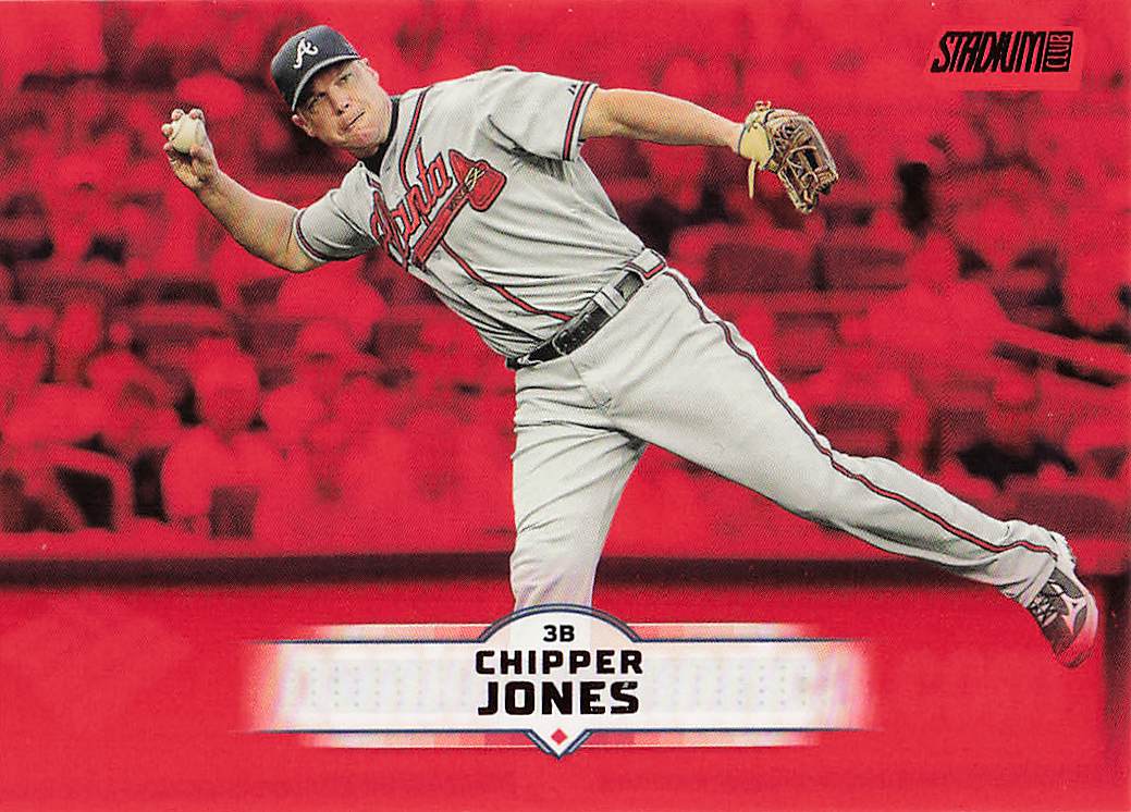 2025 Stadium Club Baseball Red Foil Chipper Jones #84