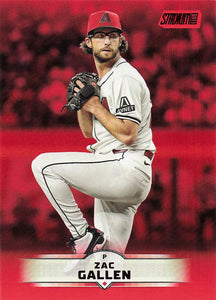 2025 Stadium Club Baseball Red Foil Zac Gallen #80