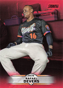 2025 Stadium Club Baseball Red Foil Rafael Devers #7