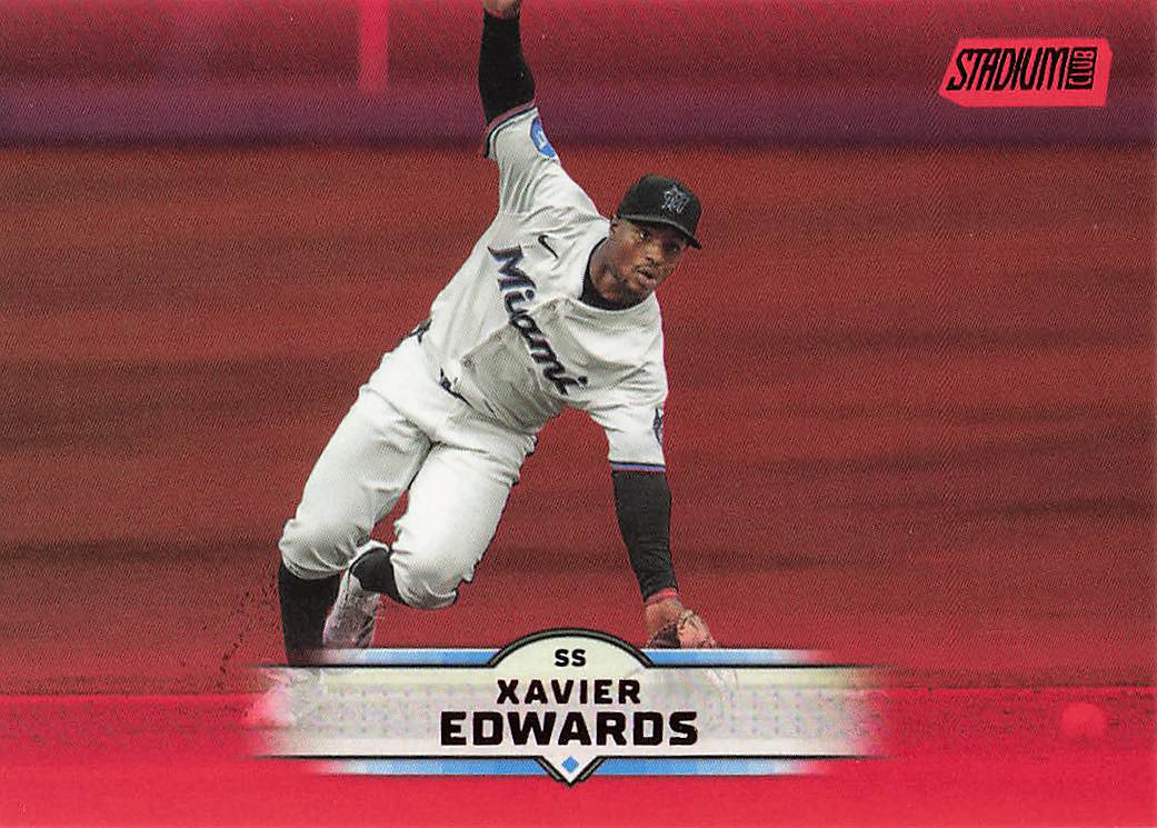 2025 Stadium Club Baseball Red Foil Xavier Edwards #107
