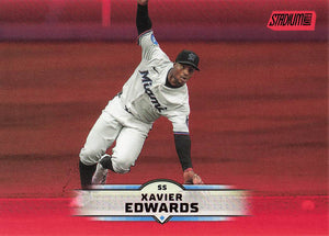 2025 Stadium Club Baseball Red Foil Xavier Edwards #107