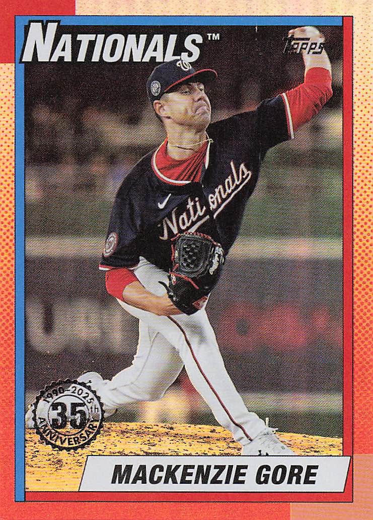 2025 Topps Update Baseball 1990 Topps MacKenzie Gore #U90-20