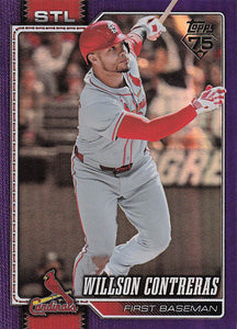 2026 Topps Baseball Purple Rainbow Foil 096/250 Willson Contreras #180