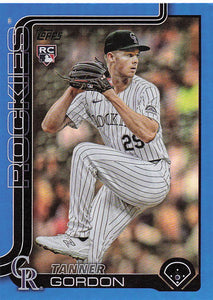 2025 Topps Update Baseball Blue Rainbow Foil 043/150 Tanner Gordon #US8 Rookie