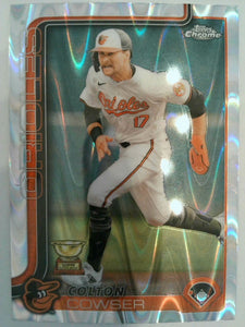 2025 Topps Chrome Baseball Raywave Refractors Colton Cowser #44
