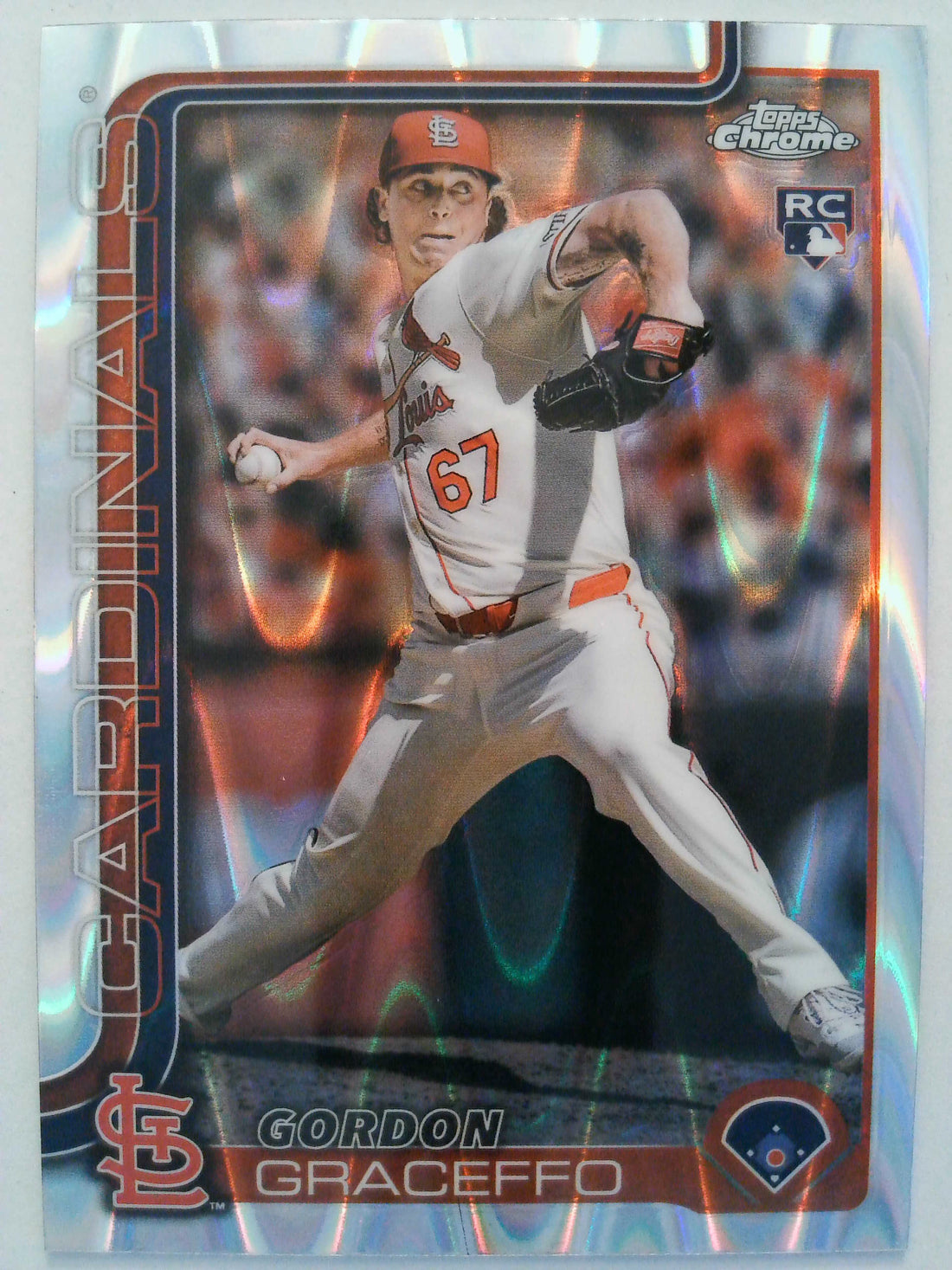 2025 Topps Chrome Baseball Raywave Refractors Gordon Graceffo #256 Rookie