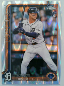 2025 Topps Chrome Baseball Raywave Refractors Dillon Dingler #274 Rookie