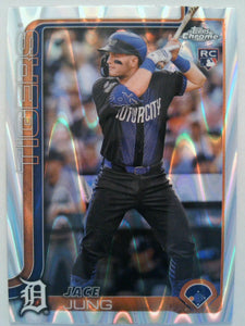 2025 Topps Chrome Baseball Raywave Refractors Jace Jung #225 Rookie