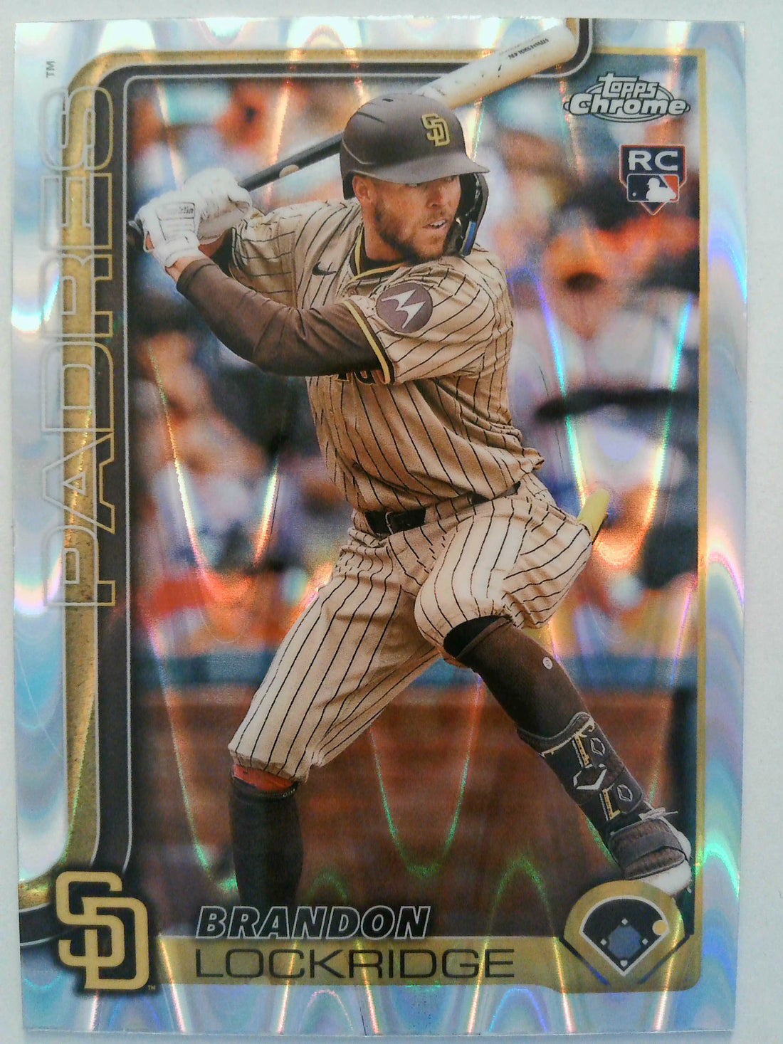 2025 Topps Chrome Baseball Raywave Refractors Brandon Lockridge #106 Rookie