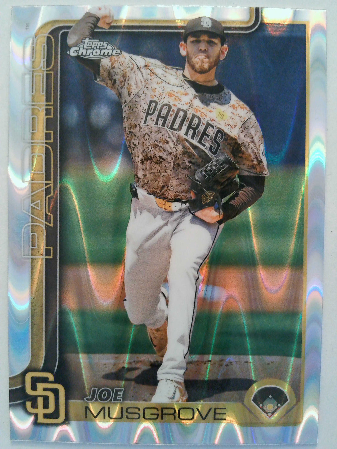 2025 Topps Chrome Baseball Raywave Refractors Joe Musgrove #55