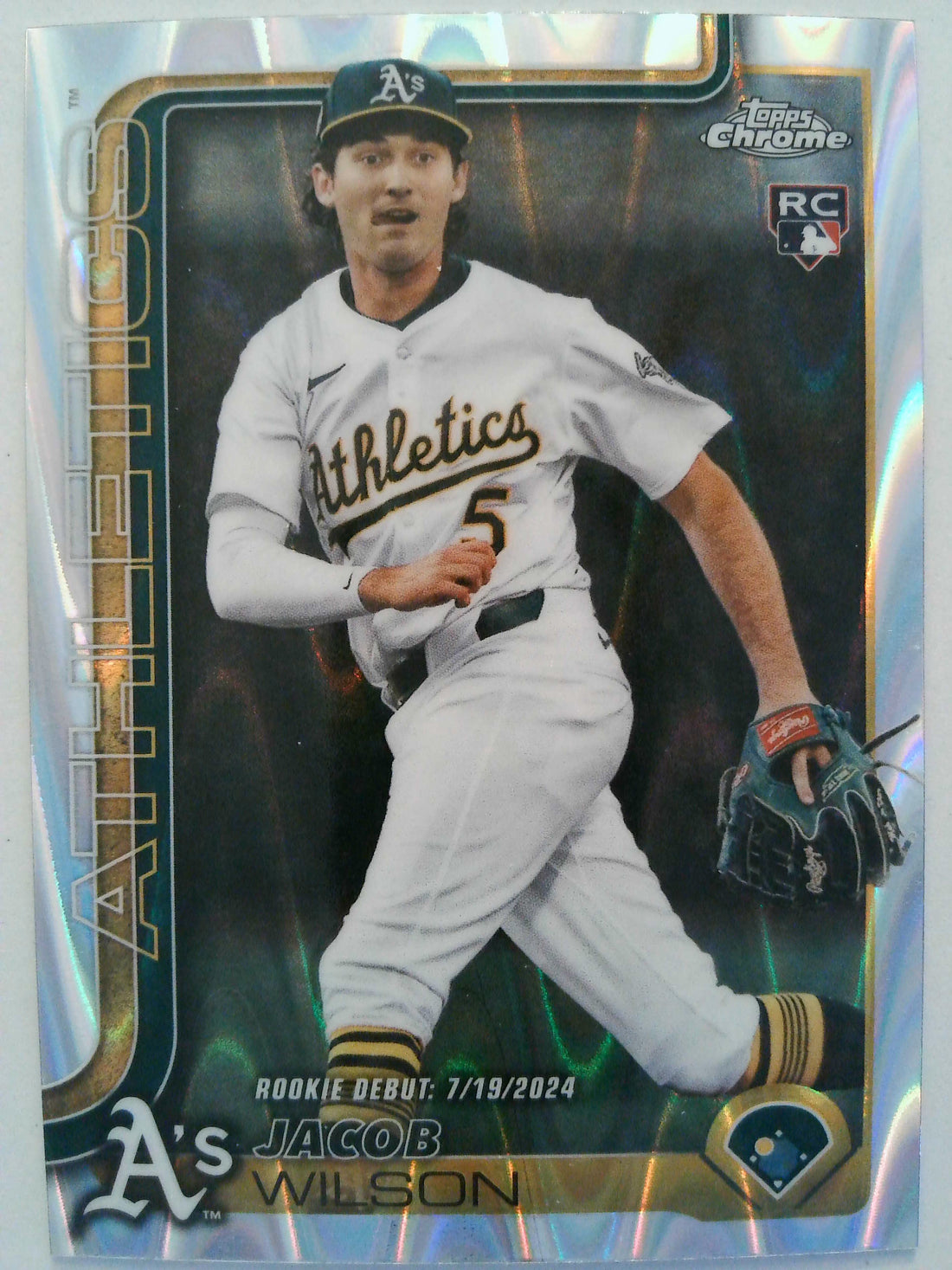 2025 Topps Chrome Update Baseball RayWave Refractor Jacob Wilson #USC150 Rookie