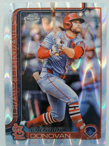 2025 Topps Chrome Baseball Raywave Refractors Brendan Donovan #233