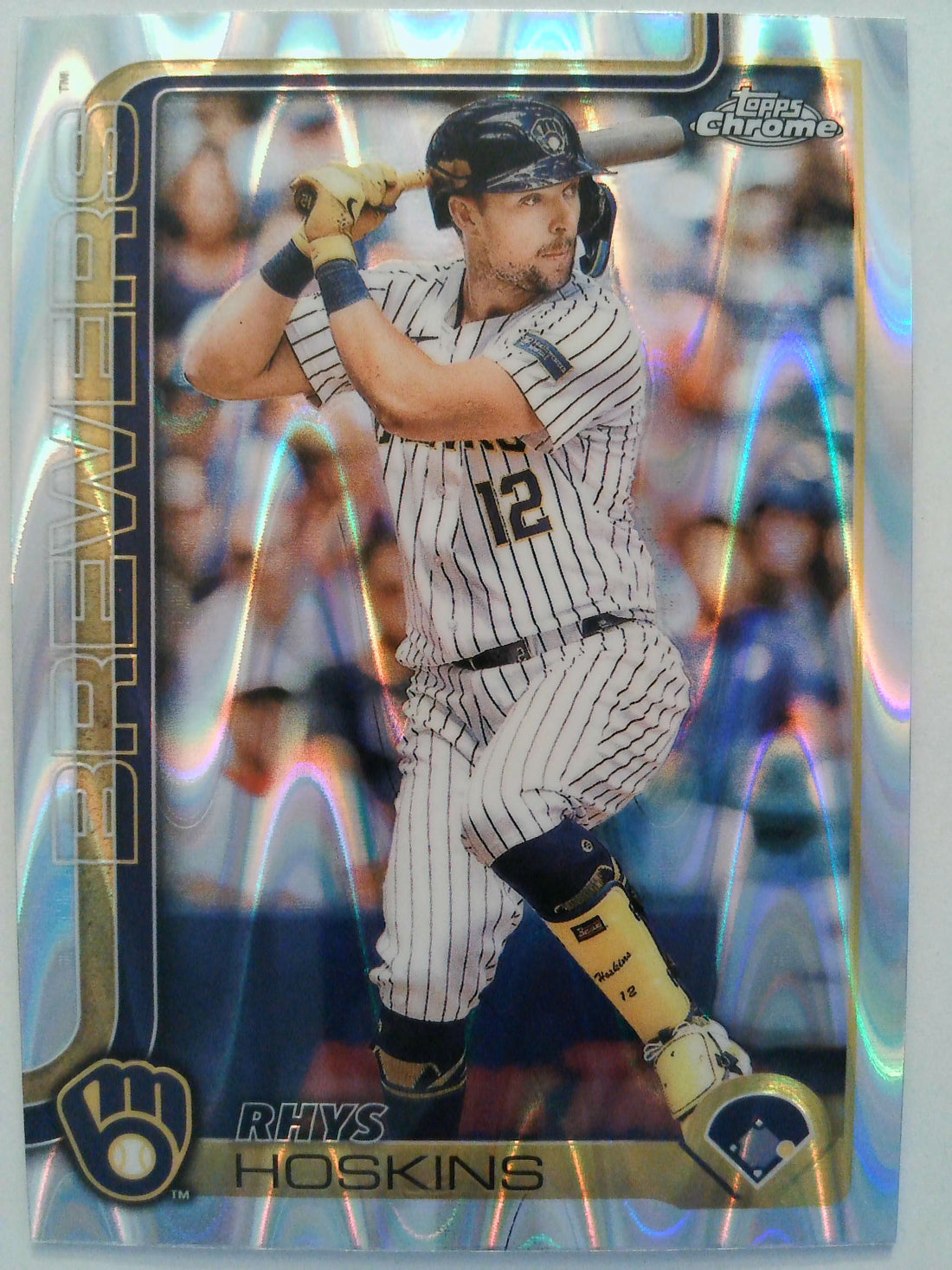 2025 Topps Chrome Baseball Raywave Refractors Rhys Hoskins #98